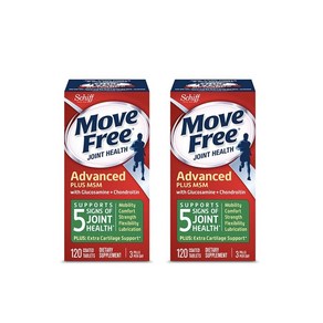 [Move Free] 무브 프리 Advanced Plus 글루코사민 관절 MSM 120정