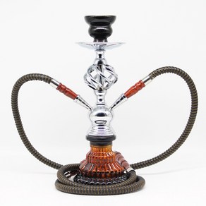 Aabian shisha hookah 더블 튜브 트위스트 유리 물 담뱃대 Nagile 파이프 액세서리, 1개