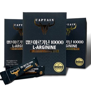 캡틴 아르기닌 10000 고함량 아르기닌 5000mg, 200g, 3개