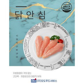 오도푸드 국내산 냉동 닭안심 1kg*2팩 총2kg 특가판매, 2개, 1kg