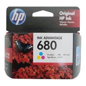 HP 정품잉크 3색 칼라 F6V26AA No680 데스크젯잉크 어드밴티지 1115, NO.680 컬러/정품, 1개