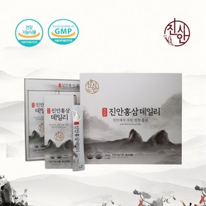 홍삼가건보 진안 홍삼데일리 10mlx30포 진안홍삼정 진안인삼 홍삼선물 진시안 진안홍삼연구소 쓰지않은 먹기쉬운 먹기편한 면역력홍삼 피로개선 항산화 진세노사이드 8mg 100%국산, 1개