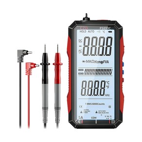 RUN기술 전자동 스마트 디지털 멀티 멀티미터 600V 전기 테스터기 고화질 자동인식 충전식 FS899C, 1개