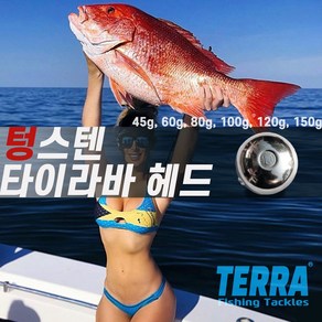 텅스텐 타이라바 헤드(참돔타이라바) 45g 60g 80g 100g 120g 150g