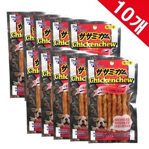 강아지 개껌 치석제거 도기프렌드 츄 치킨 스틱 10개 1묶음, 1세트
