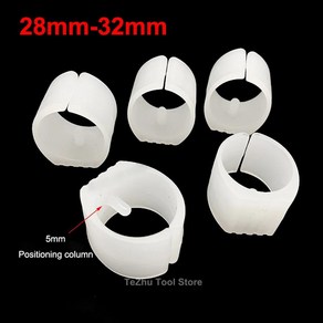 플라스틱 사무실 의자 다리 패드 커버 미끄럼 방지 튜브 매트 강, B.4 Pcs, 1개, 9.28mm-32mm white