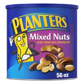 미국 플랜터스 믹스 넛츠 with 씨 솔트 대용량 1.58kg X 2개 Plantes Mixed Nuts 땅콩. 아몬드 헤이즐넛 피캔 씨솔트 3.5Lb X 2개