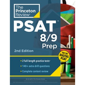 (영문도서) Pinceton Review PSAT 8/9 Pep 2nd Edition: 2 Pactice Tests + Content Review + Stategies f... Papeback, English, 9780593517451