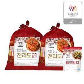 종가 종가집 전라도식 포기김치 10.4kg+열무김치 400g, 단품