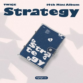 [Highlight ver.] 트와이스 미니 14집 STRATEGY / 커버+포토카드+CD봉투+폴라로이드포토카드+스티커팩+가사지&봉투