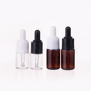 [버블빈] 스포이드공병 스포이드용기(PET재질)5ml 10ml, 10ml-갈색용기+블랙스포이드, 1개