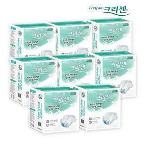 크리센 성인용기저귀 와이드매직벨트대형 80매/환자용기저귀/밴드형 요양원기저귀, 8개, 10매입