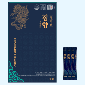 [HACCP 인증][특허] 침향 녹용 침향환 진액 28% 엑기스 스틱 17ml 30포 1박스 동방비 아에녹, 1개, 510ml