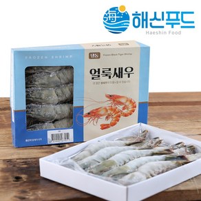 [업소용] 블랙 타이거 얼룩 새우 냉동 5kg 구이용, 5kg [500gX10팩] 30미, 1개