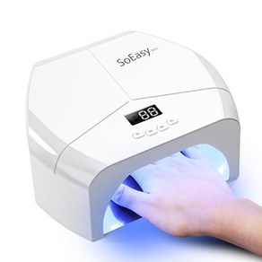 널리 BQL8 고출력 298W 전문가용 젤 네일 램프 UV/LED, 1개, 화이트