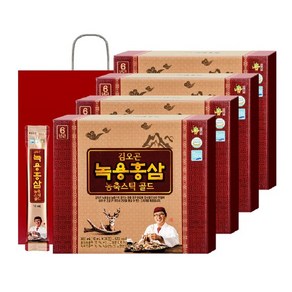 [VIP전용]김오곤 녹용홍삼농축스틱골드 30포 x 4박스, 4개, 300ml