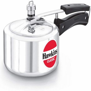 2 Litre Hawkins Classic Aluminum Pressure Cooker 2 Litre Silver