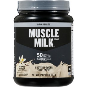 Muscle Milk Powde Po Seies 50 Gams Potein Intense Va 머슬 밀크 파우더 프로 시리즈 단백질 50그램 강렬한 바닐라 2파운, 1개, 1.153kg