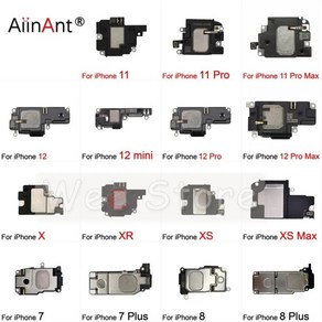 X XR Xs 11 12 프로 맥스 미니 하단 전화 벨소리 확성기 플렉스 케이블 전화 부품 스피커, 1.Fo iPhone 7, 1개