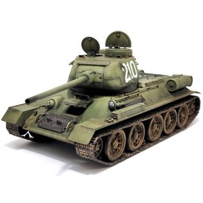 아카데미과학 1/35 소련 중전차 T-34-85 우랄공장 No.183 전차 13554 탱크 모형 프라모델, 1개