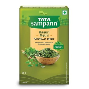 Tata Sampann Kasui Methi 카수리 메티 잎 천연 오일 함유 25g, 1개