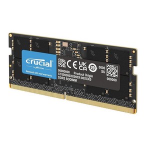 Cucial RAM 32GB 키트 2x16GB DDR5 5600MHz 또는 5200MHz 또는 4800MHz 노트북 메모리 CT2K16G56C46S5, 1개, 9) 5600MHz - 8GB