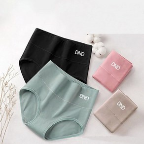 복부를 잘 잡아주는 하이웨이스트 여성 무지 면패티 DND 위생 데일리 팬티 6종 SET