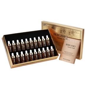 BERGAMO 베르가모 럭셔리 골드 콜라겐 앤 캐비어 앰플 (20개/박스) 화장품, 260ml, 20개