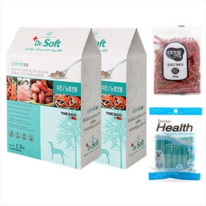 더독 닥터소프트 말랑한 소프트 사료 + 사은품, (1+1)치킨 노령견 1.2kg + 아침애, 1.2kg, 2개