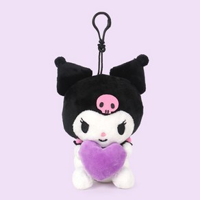 산리오 하트 인형 키링 가방고리 쿠로미 Kuromi