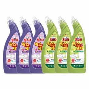 LG홈스타 락스와세제 후로랄파인 750ml*3+허벌시트러스 750ml*3, 6개, 750ml