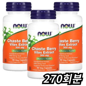 나우푸드 체이스트베리 바이텍스 추출물 300mg 90정, 1개, 270회분