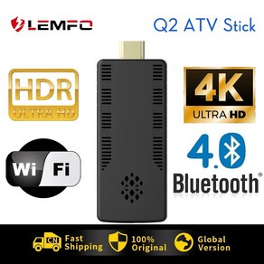 TV스틱 LEMFO ATV 안드로이드 100 스마트 TV 스틱 칩셋 2023 음성 어시스턴트 H313 4K 8K WIFI6 2GB RAM 16GB ROM BT40 PK H20 To, 2.2G 16G, 1개