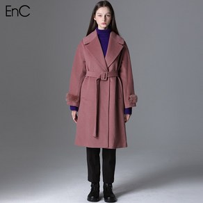 ENC [EnC] 밍크 소매 클락 울코트