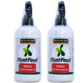 플랜트파트너스 잎에 직접 뿌리는 식물 화분 영양제 플랜트 푸드(Plant Food) 2병 세트 (각 300ml)