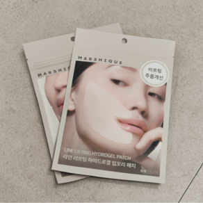 [본사정품] 마르시끄 라인 리프팅 하이드로겔 입꼬리 패치 탄력 MARSHIQUE 리프팅패치, 6개입, 3개