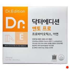 [정품]닥터에디션 앤토 프로 유산균 아연 장건강 분말 2개월, 1개, 120g