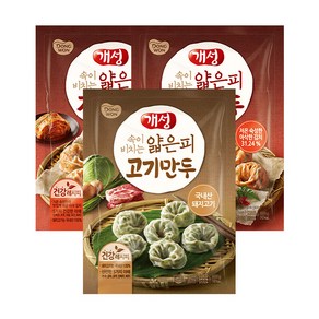 동원 개성 얇은피 김치만두 1kg x 2봉+얇은피 고기만두 1kg, 상세 설명 참조