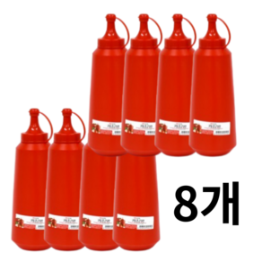 아이디안 업소용 케찹병 소스통, 8개, 750ml