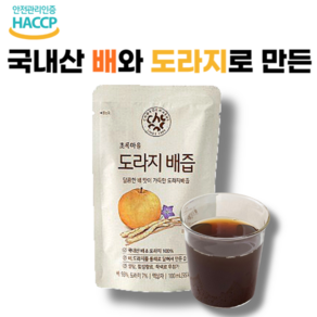 (초록마을) 도라지배즙(100mLx20입), 2L, 1개, 1개