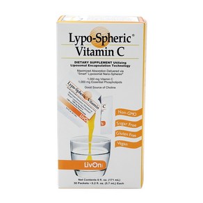 Lypo-Spheic 리포스페릭 리포조말 비타민C 1000mg 30팩 물에타먹는비타민, 171ml, 1박스