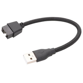 메인보드 내부 데이터 확장 케이블 USB A 장치와 9핀 USB Male 연결, 1개