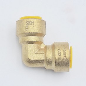 SB1 냉동 동파이프 원터치 엘보 1/4인치 6.35mm, 1개