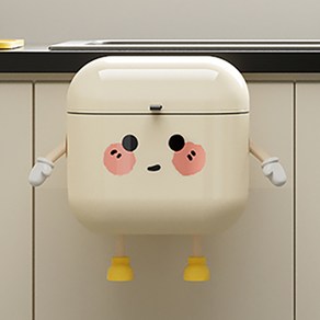 하른 귀여운 주방용 벽걸이형 쓰레기통