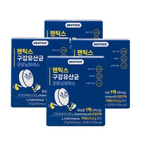 젠틱스 구강유산균 굿모닝브레스 900mg, 4개, 30정