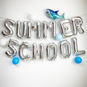 여름 풍선 행사 포토존 풍선가랜드 summer school 세트 상어풍선