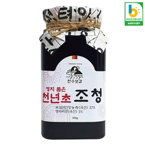 천수보감 100%국산 천년초조청 500g 쌀조청 조청쌀엿, 1개