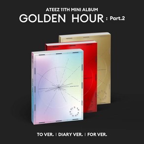 에이티즈 미니 11집 골든아워 GOLDEN HOUR Pat.2 포토북 버전 미개봉 / 버전선택, Diay Ve.(빨)