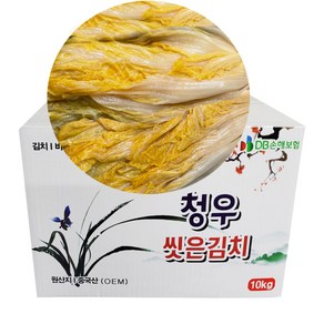 묵은지 씻은김치 청우 배추김치 10kg, 종이박스, 1개