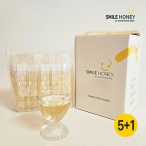 완주봉상생강 [5+1][스마일벌꿀] 꿀스틱세트 (12g x 50개/사양벌꿀), 600g, 6개